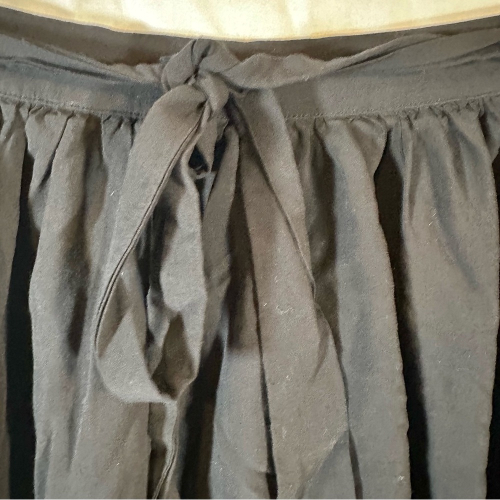ModCloth black bow waist A-line swing midi skirt women’s small - Picture 4 of 10